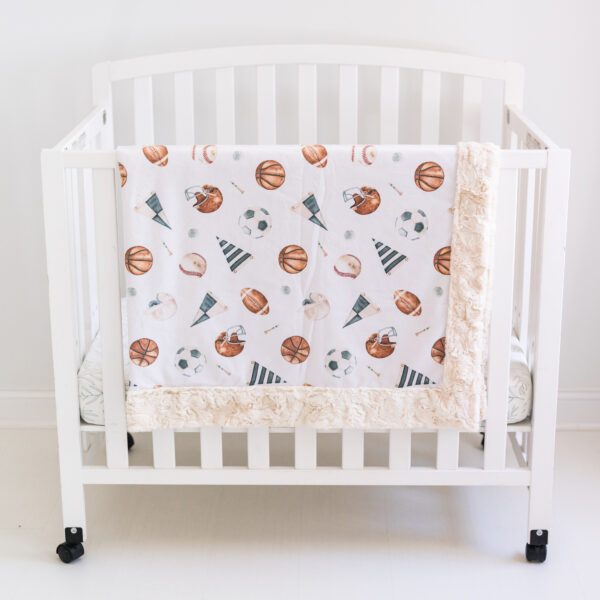 Sports Children's Minky Blanket - Handmade - Ultra Premium