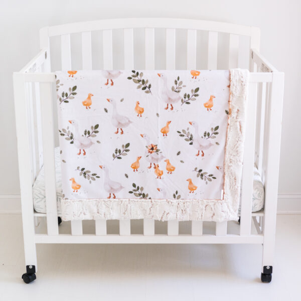 Geese and Ducks Children's Minky Blanket - Handmade - Ultra Premium