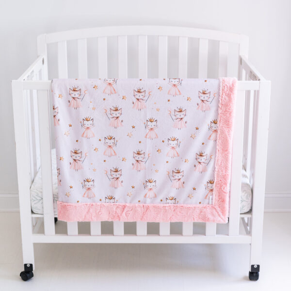 Princess Kitty Minky Blanket | Childrens & Baby Gift