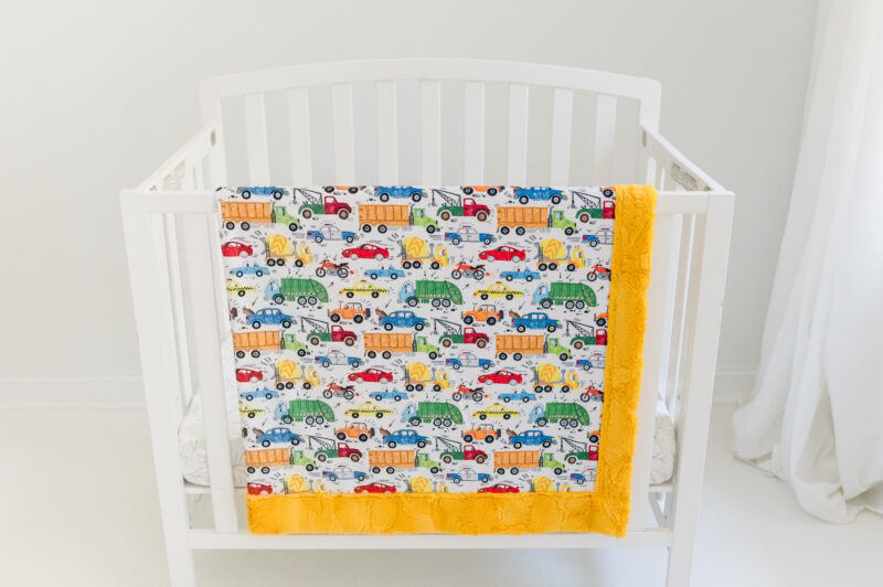 Childrens Crib Plums Pumpkins S25 08