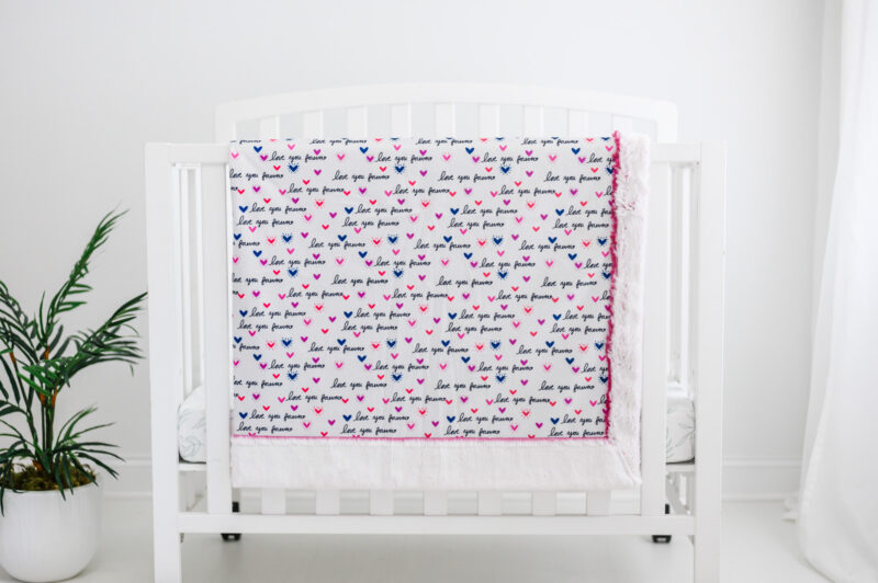 Baby Girl Love you Forever blanket