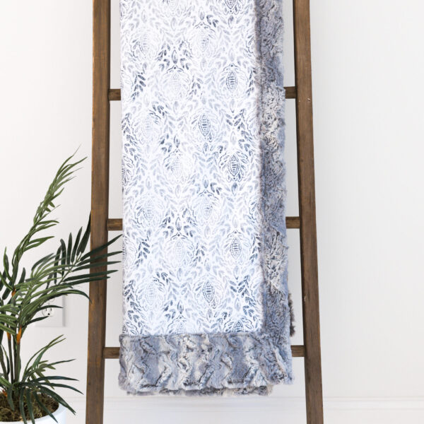Distressed Grey Damask