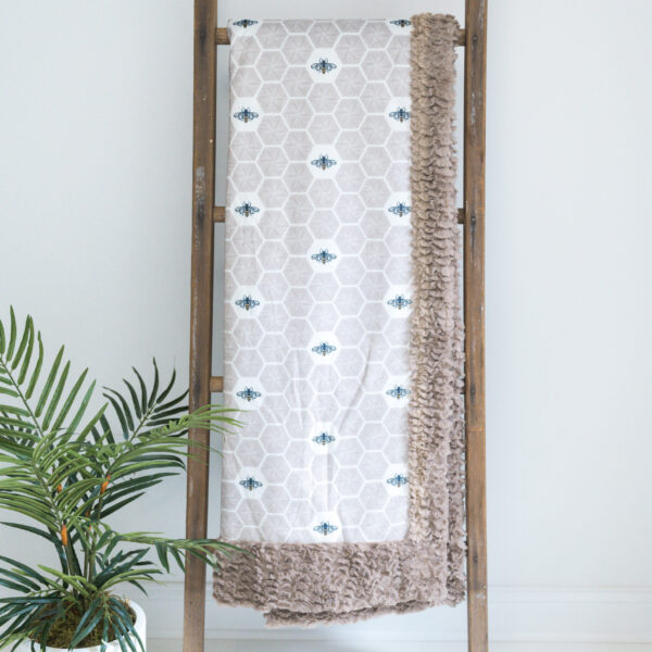 Stitched Bees & Honeycomb-Neutral