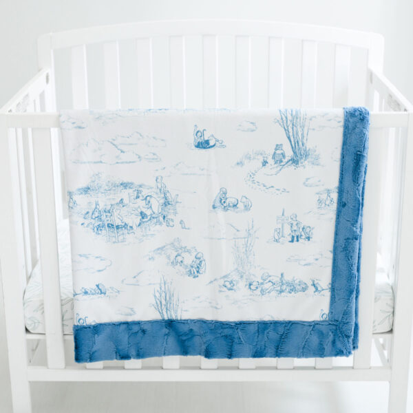 Winnie the Pooh Toile - Vintage Blue