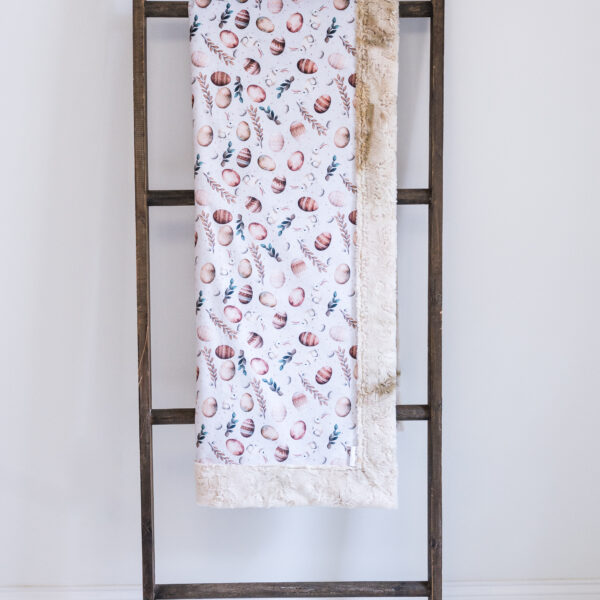Feather & Egg Luxury Minky Blanket | Premium Plush Neutral Earth Tone Throw
