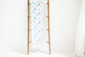 Winter Forest Minky blanket